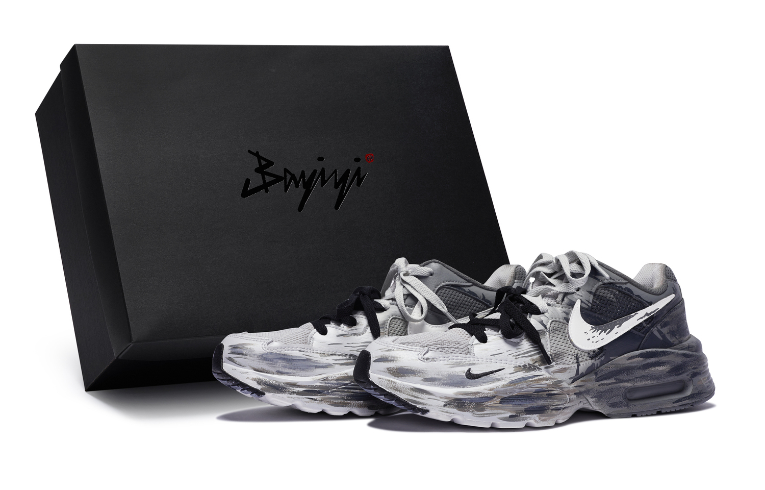 

Nike Air Max Fusion Антискользящие Износостойкие Низкие Беговые Кроссовки Мужские Серый Белый