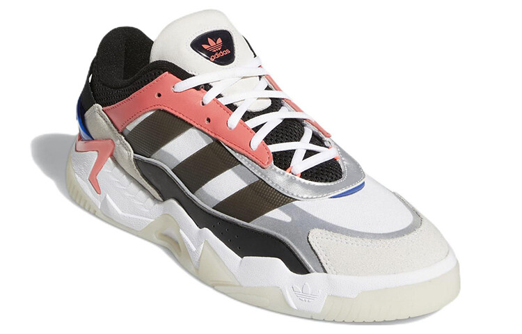Кроссовки Adidas Originals Niteball 2.0 Lifestyle Unisex, белый/розовый/темно-коричневый — фото 3