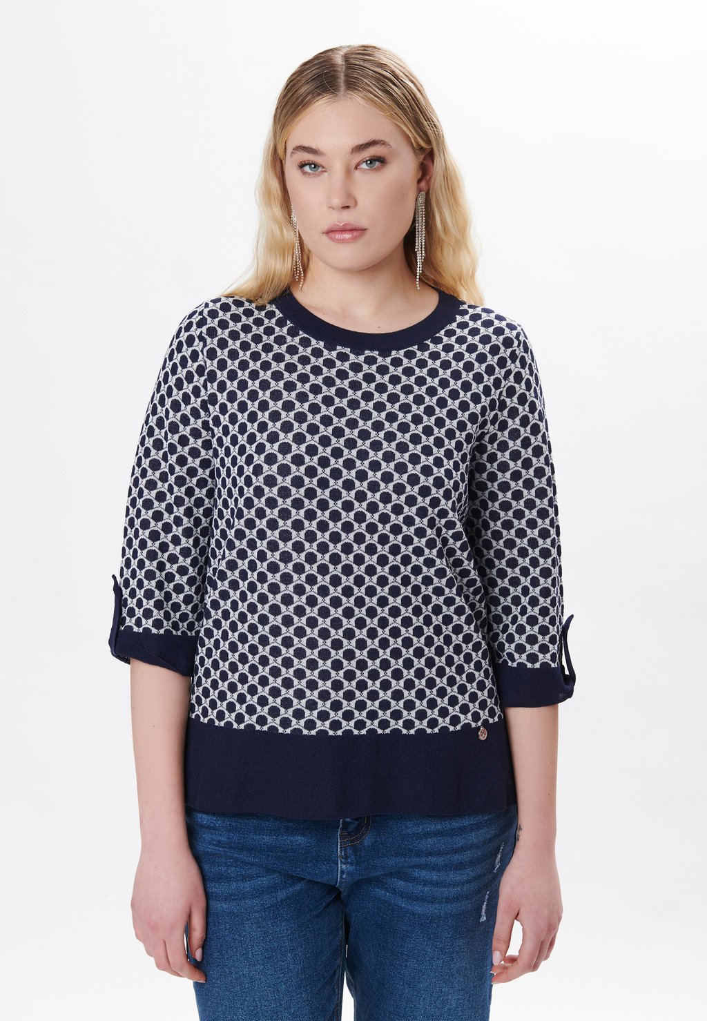 

Джемпер GEOMETRIC PATTERN Maison Form'elle, синий