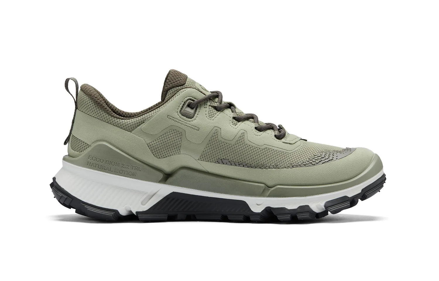 Ecco SS26 Walking 2.2 TRL мужские кроссовки коллекция Low top Casual Shoes зеленые 842344 — фото 3