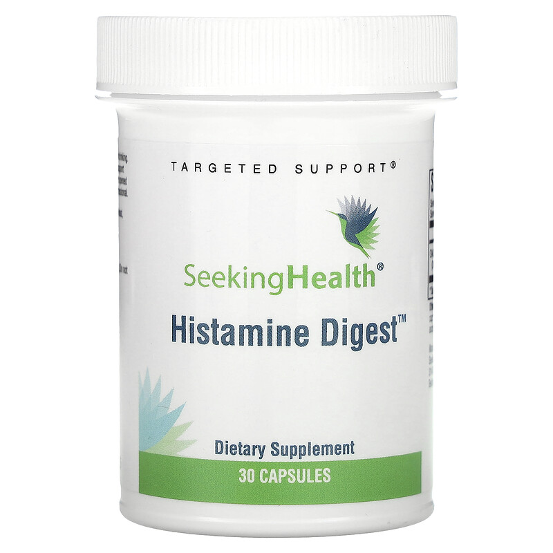 

Seeking Health, Histamine Digest, поддержка переваривания гистамина, 4,2 мг, 30 капсул