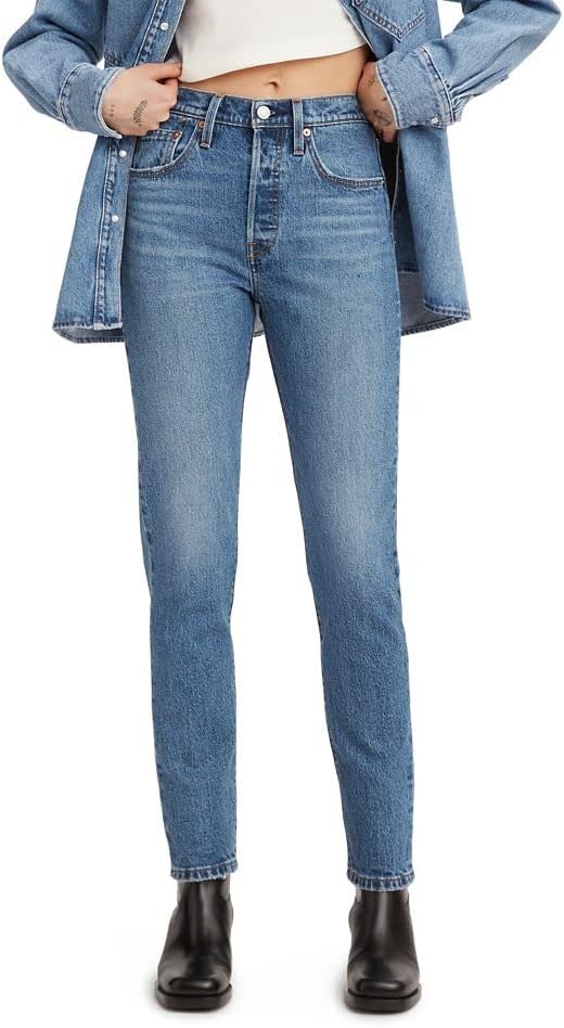 Женские узкие джинсы Levi's 501, Medium Indigo Worn In