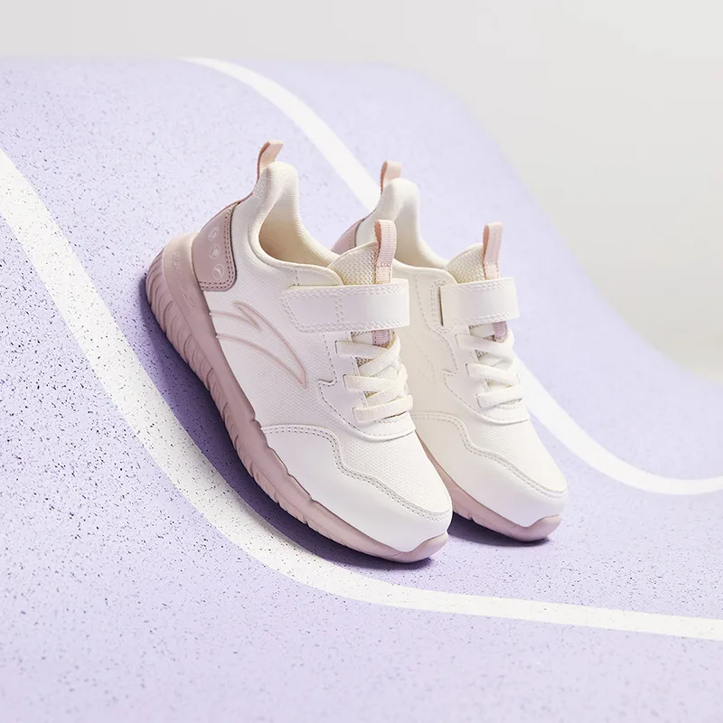 Antakids Детские кроссовки для бега Fresh Look с легкой амортизацией и низким верхом в цвете Ivory White Lotus Gray — фото 3