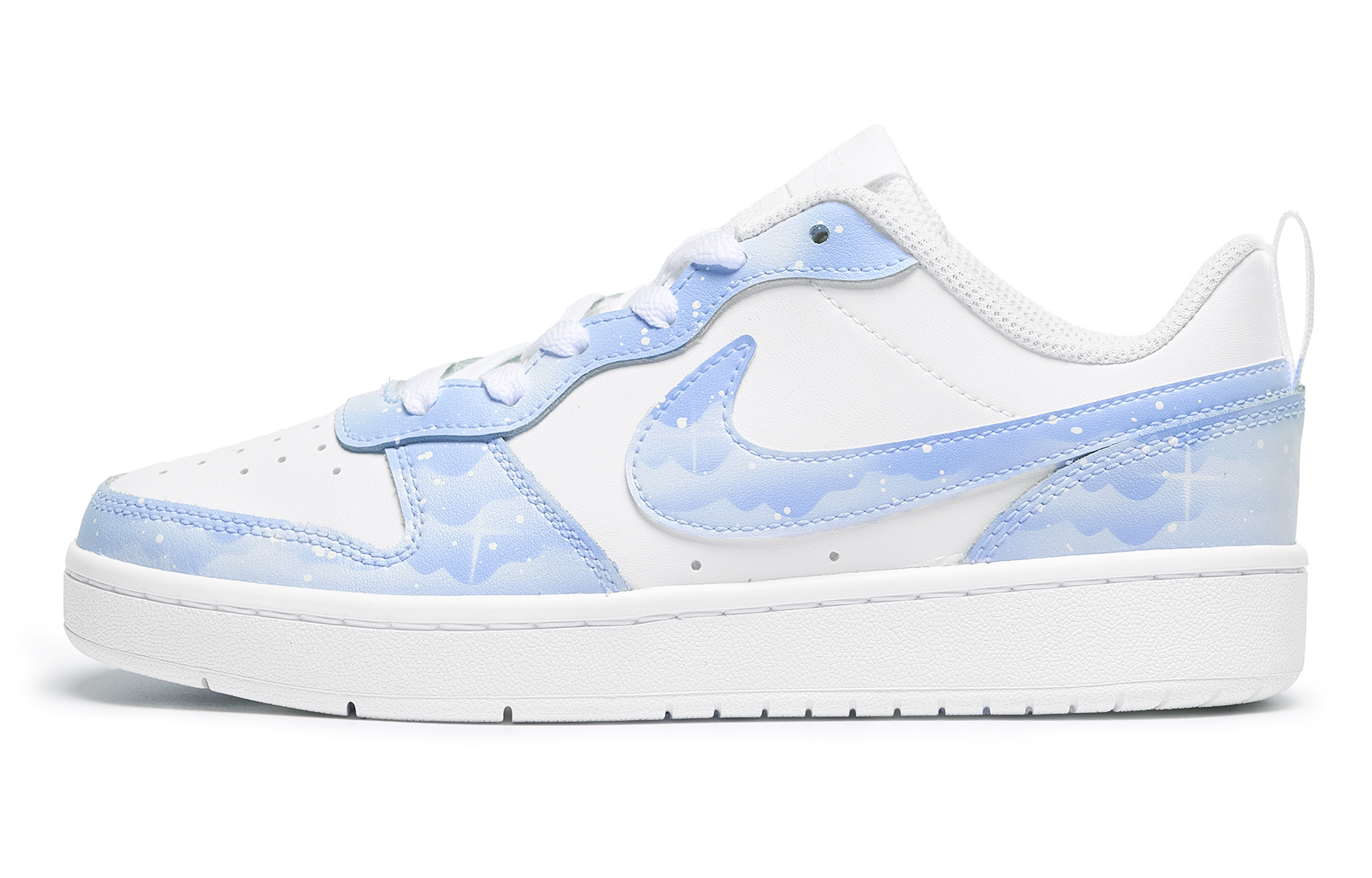 

Nike Детские кроссовки для скейтбординга Court Borough Low 2, синие, белые, для подростков
