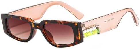 

Солнцезащитные очки 2026 года для женщин и мужчин. Модные солнцезащитные очки в винтажном стиле, ретро-очки для женщин с защитой от ультрафиолета UV400 MTZJH, Leopard Tea