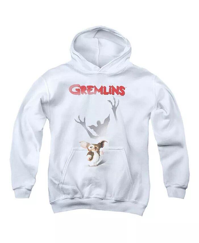 

Толстовка с капюшоном Shadow Pull Over Hoodie для мальчиков и подростков Gremlins, белый