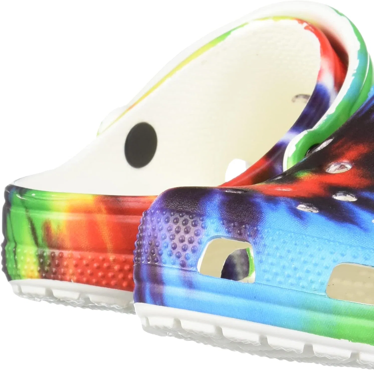 Кроксы Unisex Classic Tie Dye Graphic Clog Holzschuh Crocs, Multicoloured Sea Waves Ocean Tides — фото 4