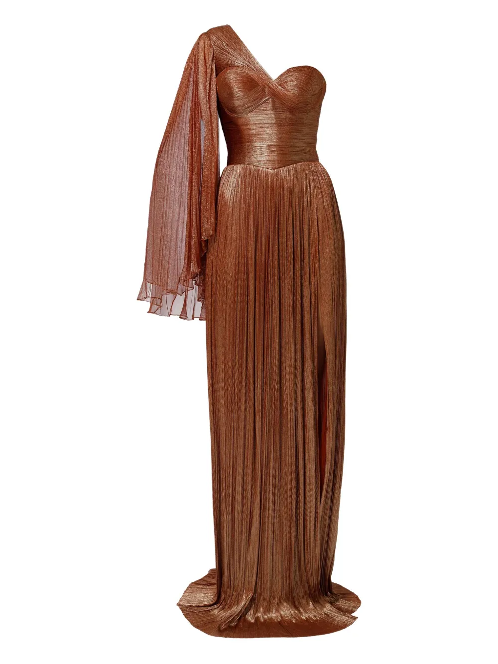 

Платье Elisa с плиссировкой на одно плечо Iris Serban, красный