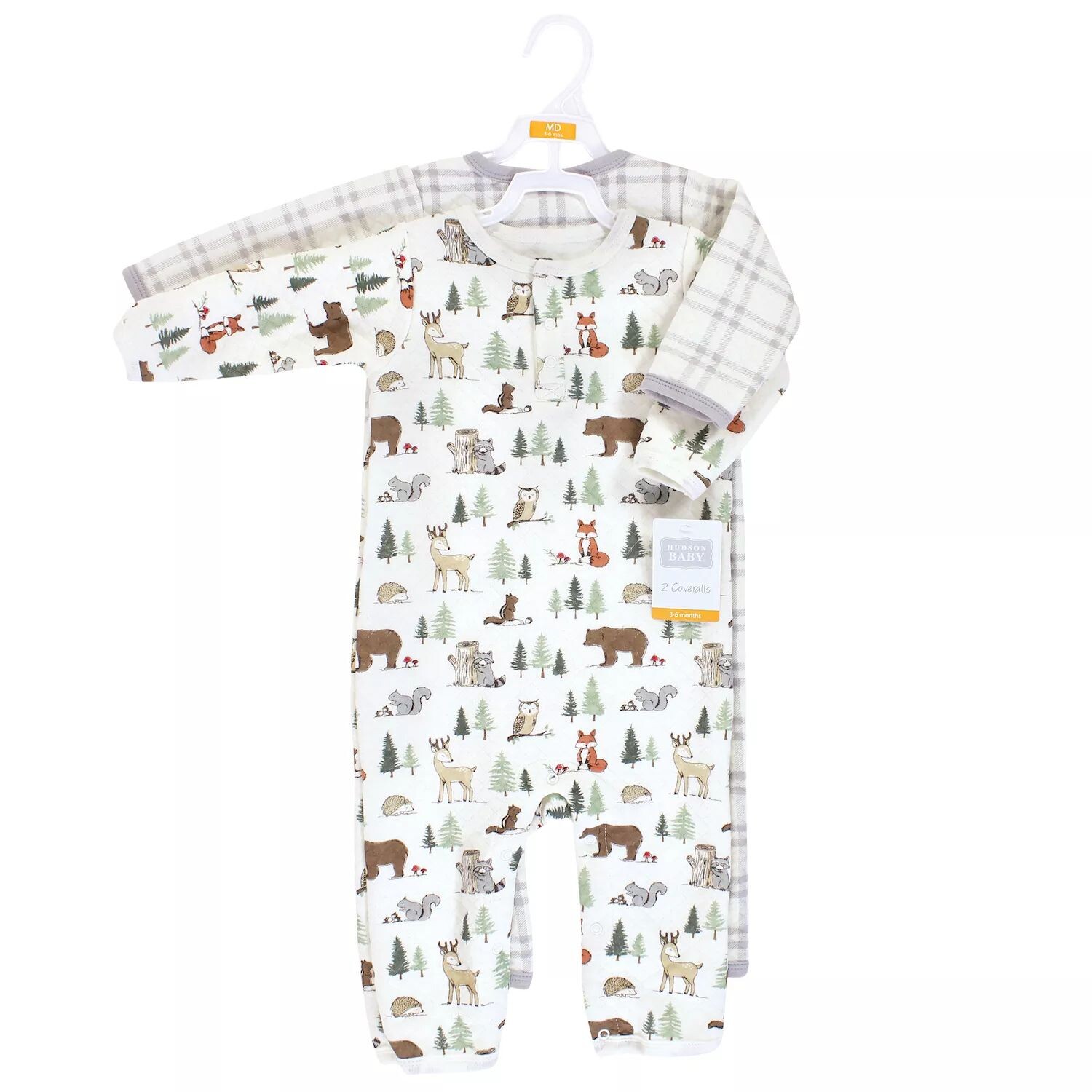 Стеганый комбинезон премиум-класса для мальчиков Hudson Baby Infant Boy, Forest Animals Hudson Baby