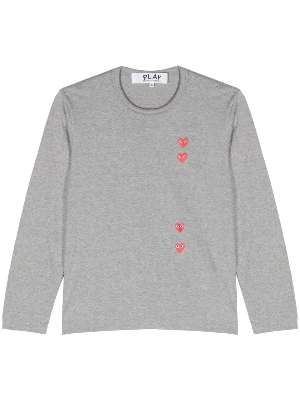 

Футболка с принтом Comme Des Garçons Play, серый