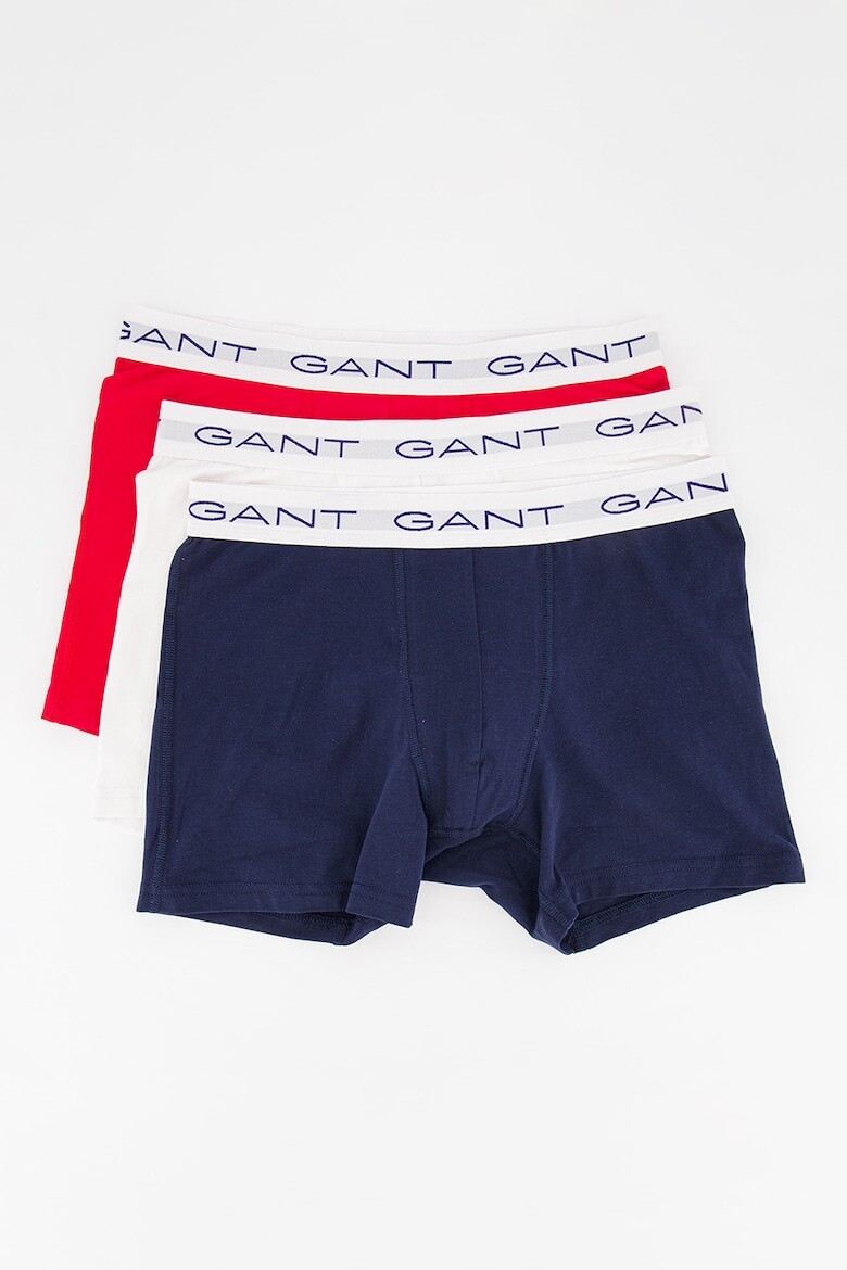 

Боксеры с логотипом - 3 пары Gant, красный