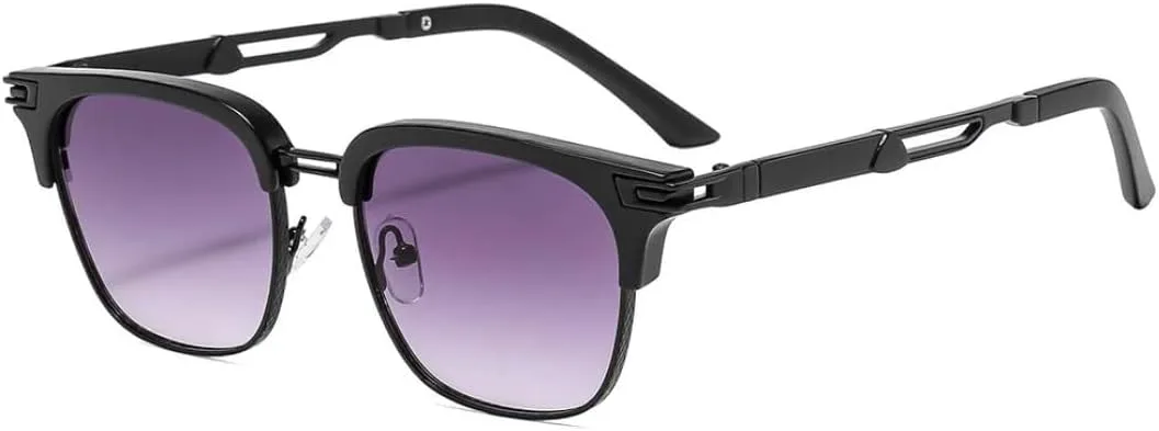 

Солнцезащитные очки для мужчин и женщин - защита UV400 - металлическая оправа градиентного цвета, для занятий спортом на открытом воздухе и вождения LXLHWN, Tyj522-1