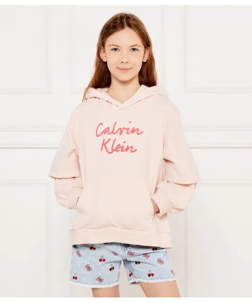 

Толстовка Loose fit Calvin Klein Jeans, розовый
