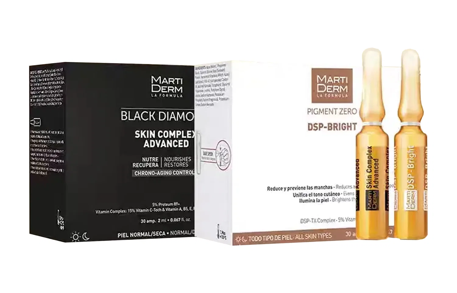 Набор ампул для лица Martiderm Vitality Radiance + New Vitality Brightening