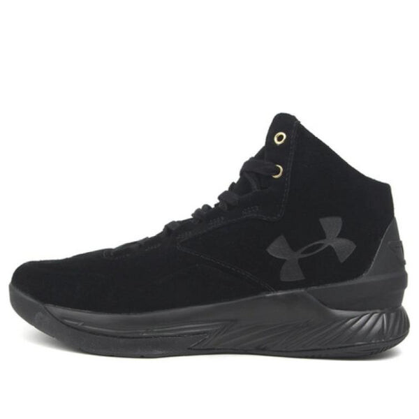 

Кроссовки curry 1 lux mid 'black suede' Under Armour, черный