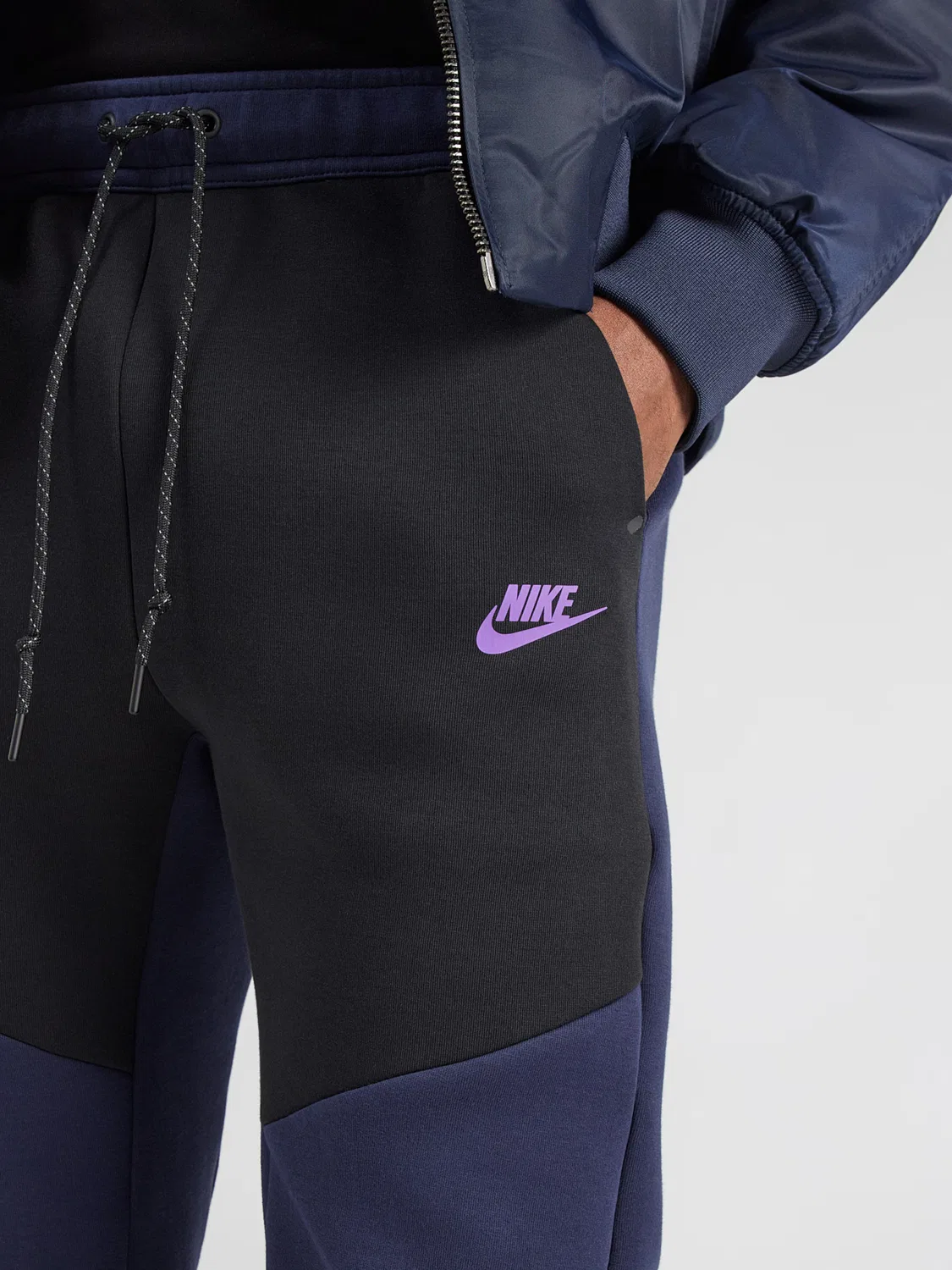 Зауженные брюки 'TCH FLC' Nike Sportswear, Black — фото 2