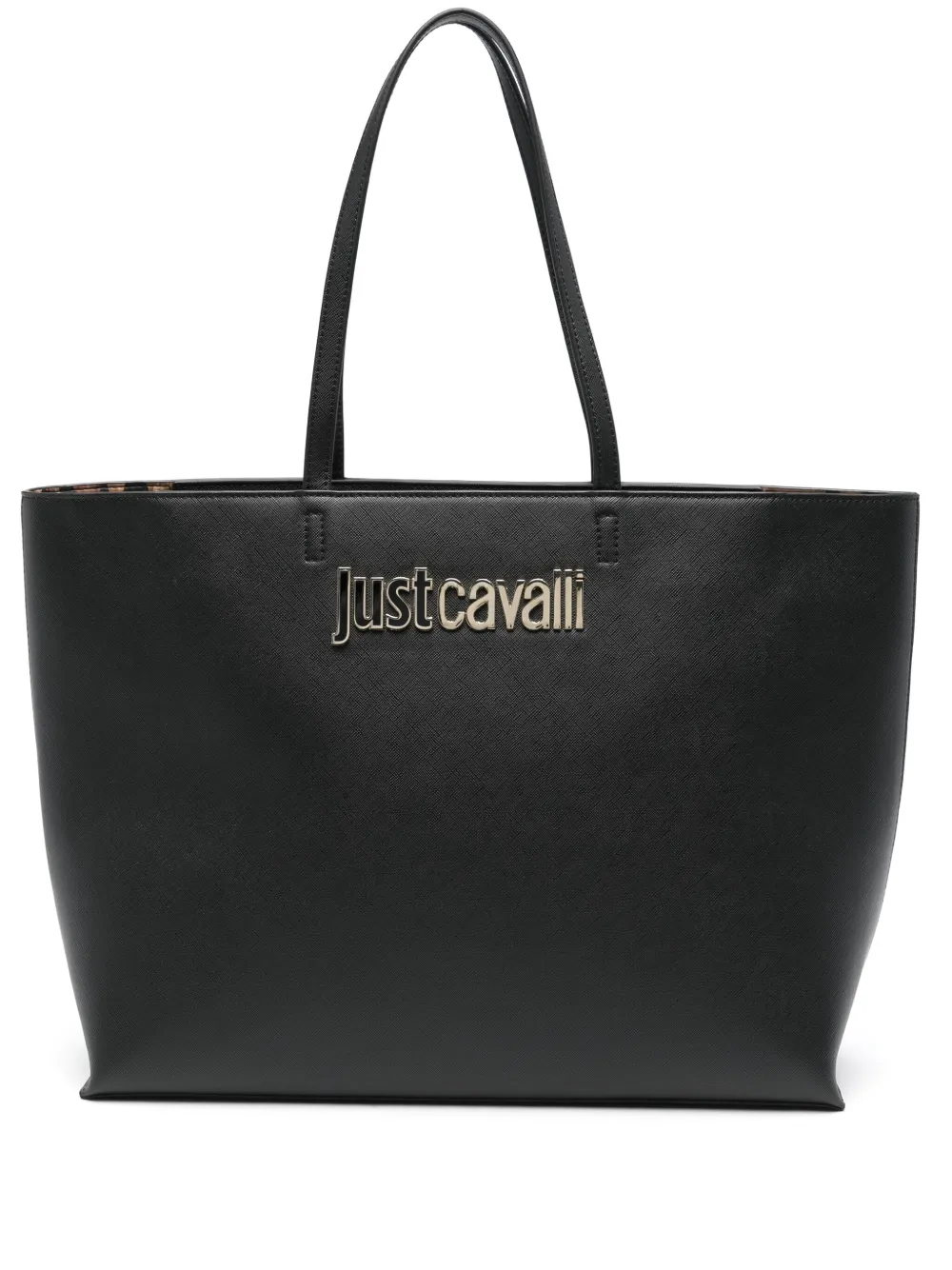 

Сумка-тоут с логотипом Just Cavalli, черный