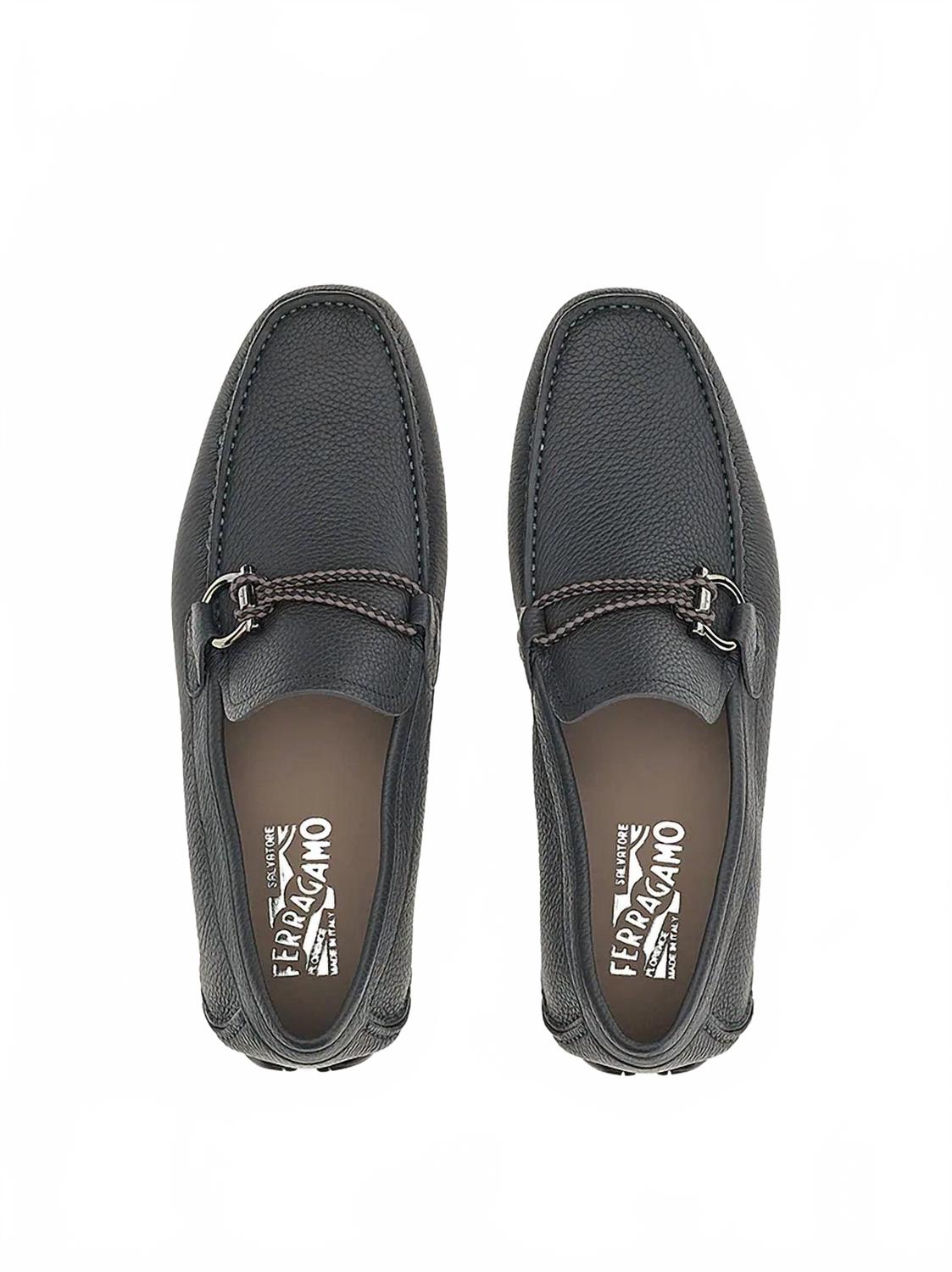 Мужские повседневные туфли Gancini серого цвета Salvatore Ferragamo, серый — фото 4