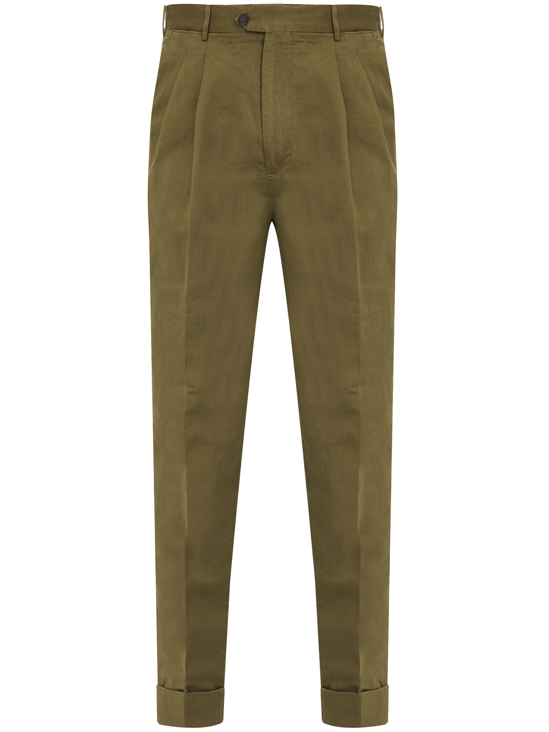 

Брюки Pt Torino Cotton and linen, зеленый