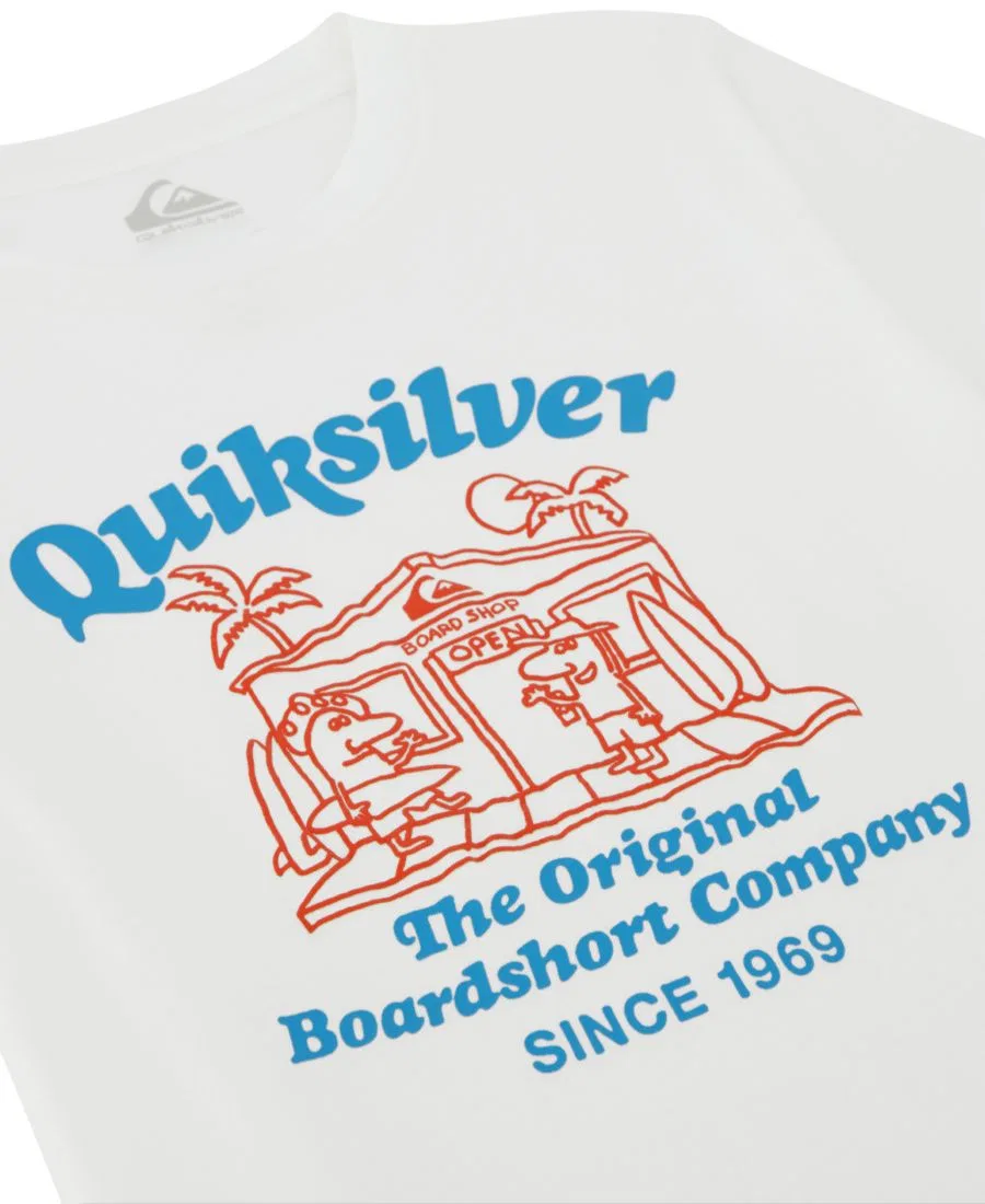 Детская футболка с коротким рукавом 8-20 Shoppe Quiksilver, белый — фото 4