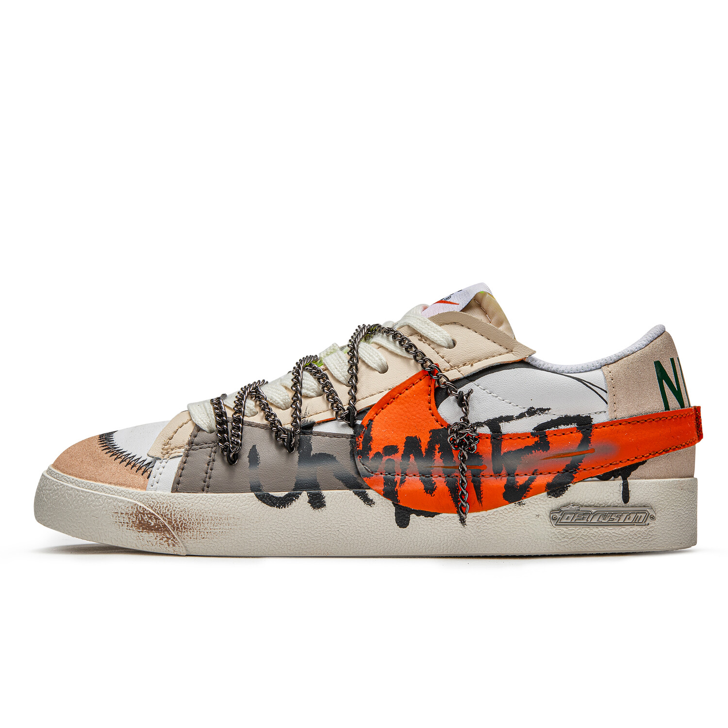 

Кроссовки Nike Blazer Skateboarding Shoes Men Low-top Orange/brown, коричневый