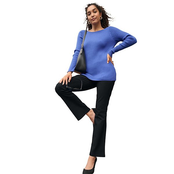 

Женские джинсы-джеггинги plus size с расклешенными штанинами Jessica London