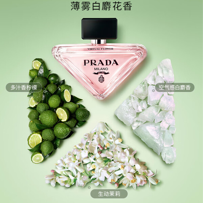 Набор духов My Nature's Enchantment Box, парфюмерная вода Eau De Parfum, аромат лимона и жасмина, 50 мл + 7 мл PRADA — фото 3
