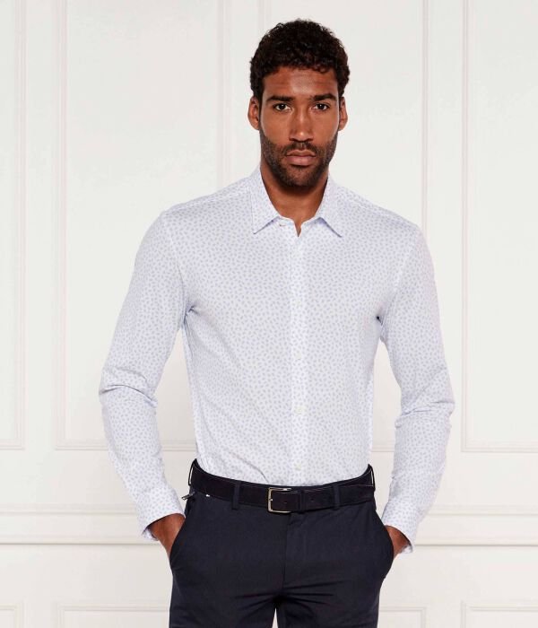 

Рубашка п-роан Slim fit Boss, синий