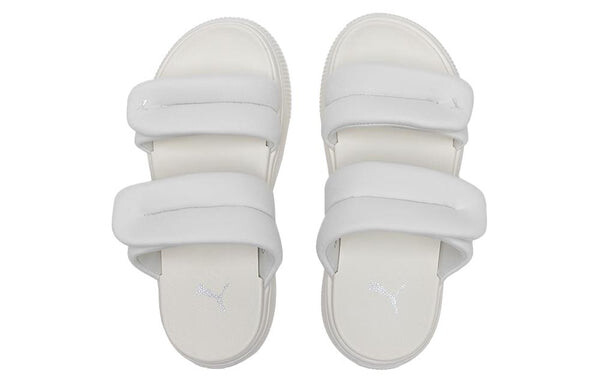 Тапочки mayu puffy slides 'warm white' Puma, белый — фото 4