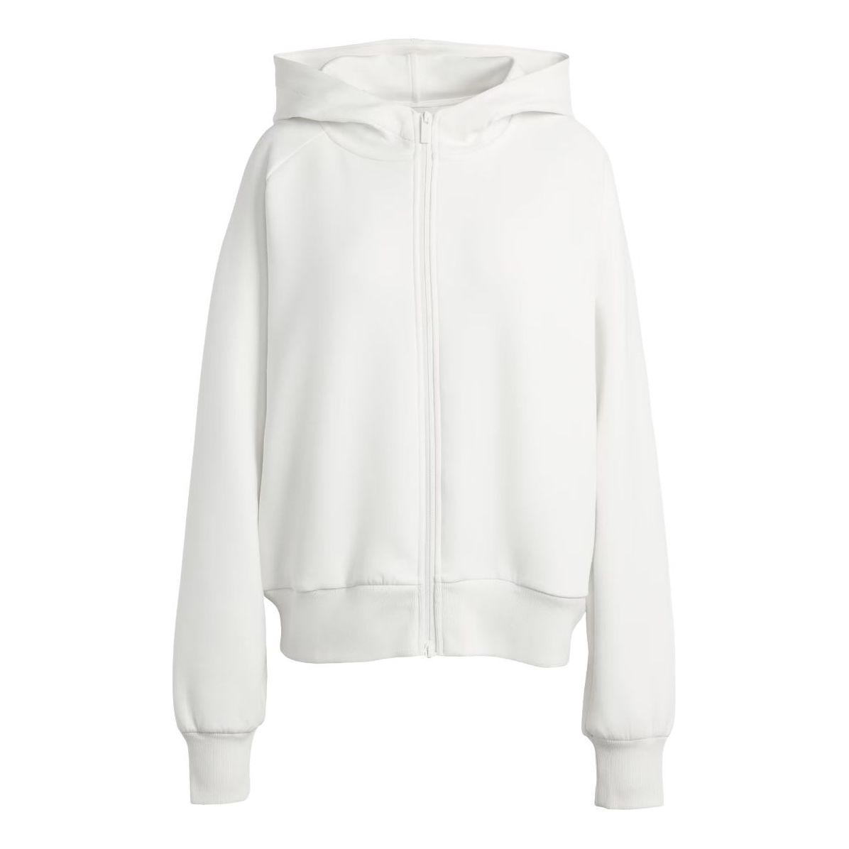 

(WMNS) Толстовка Adidas Soft Lux на молнии, цвет 'Off White'