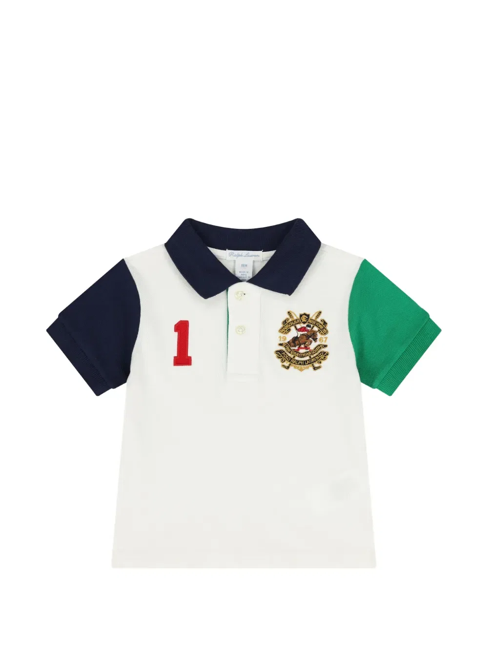 Полосатые брюки с поясом Polo Ralph Lauren Kids, зеленый — фото 3