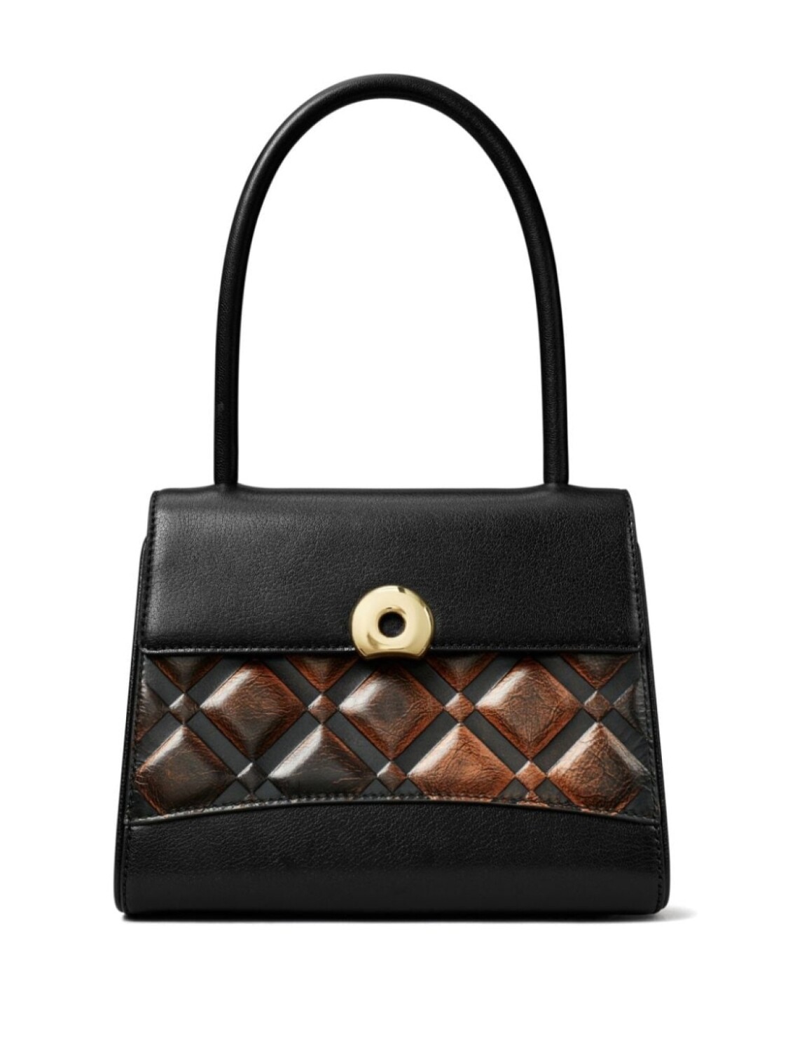 

Tory Burch маленькая сумка-тоут Deville в технике пэчворк, черный