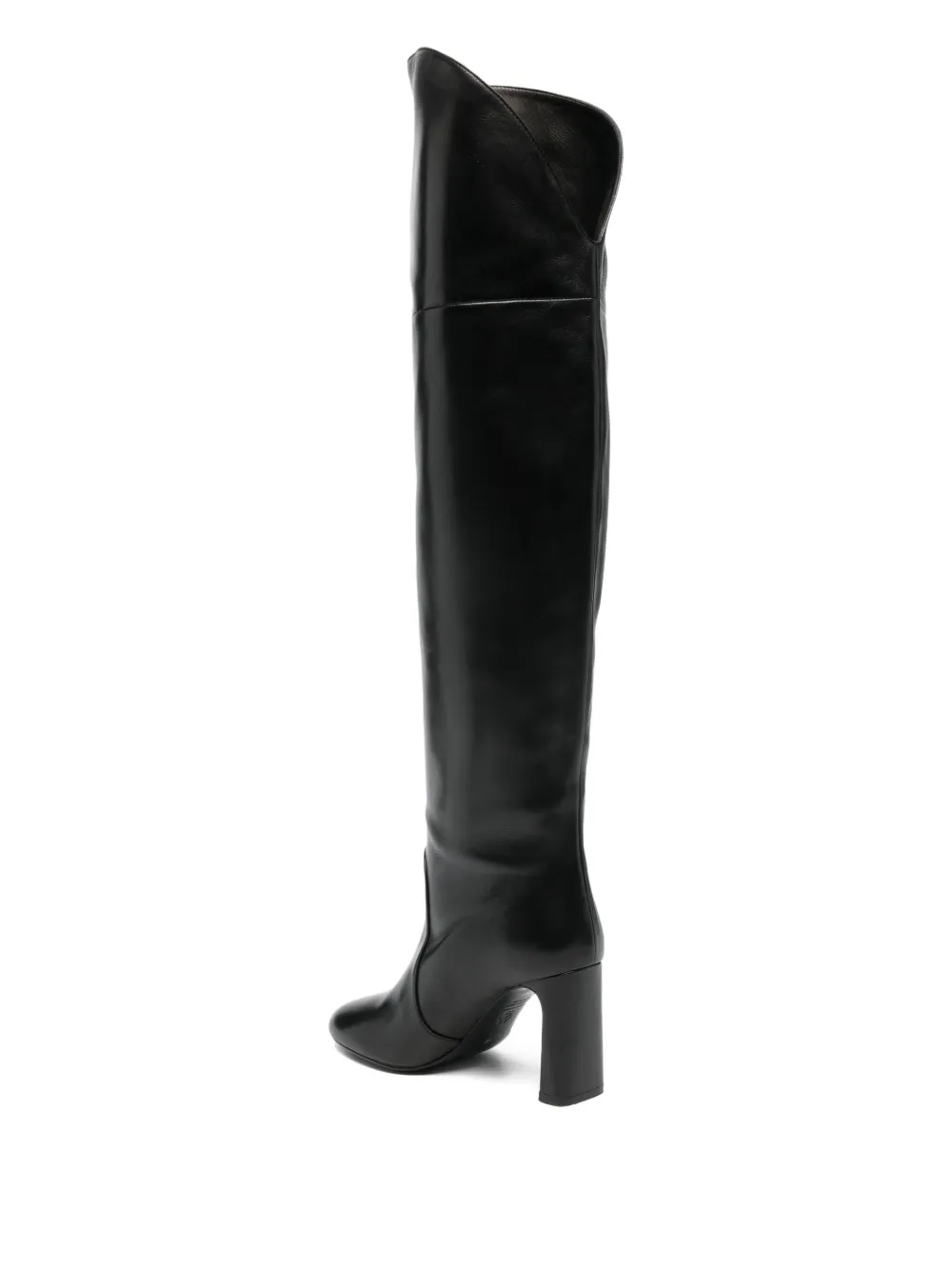 Сапоги-чулки из мягкой кожи выше колена Stuart Weitzman, черный — фото 3