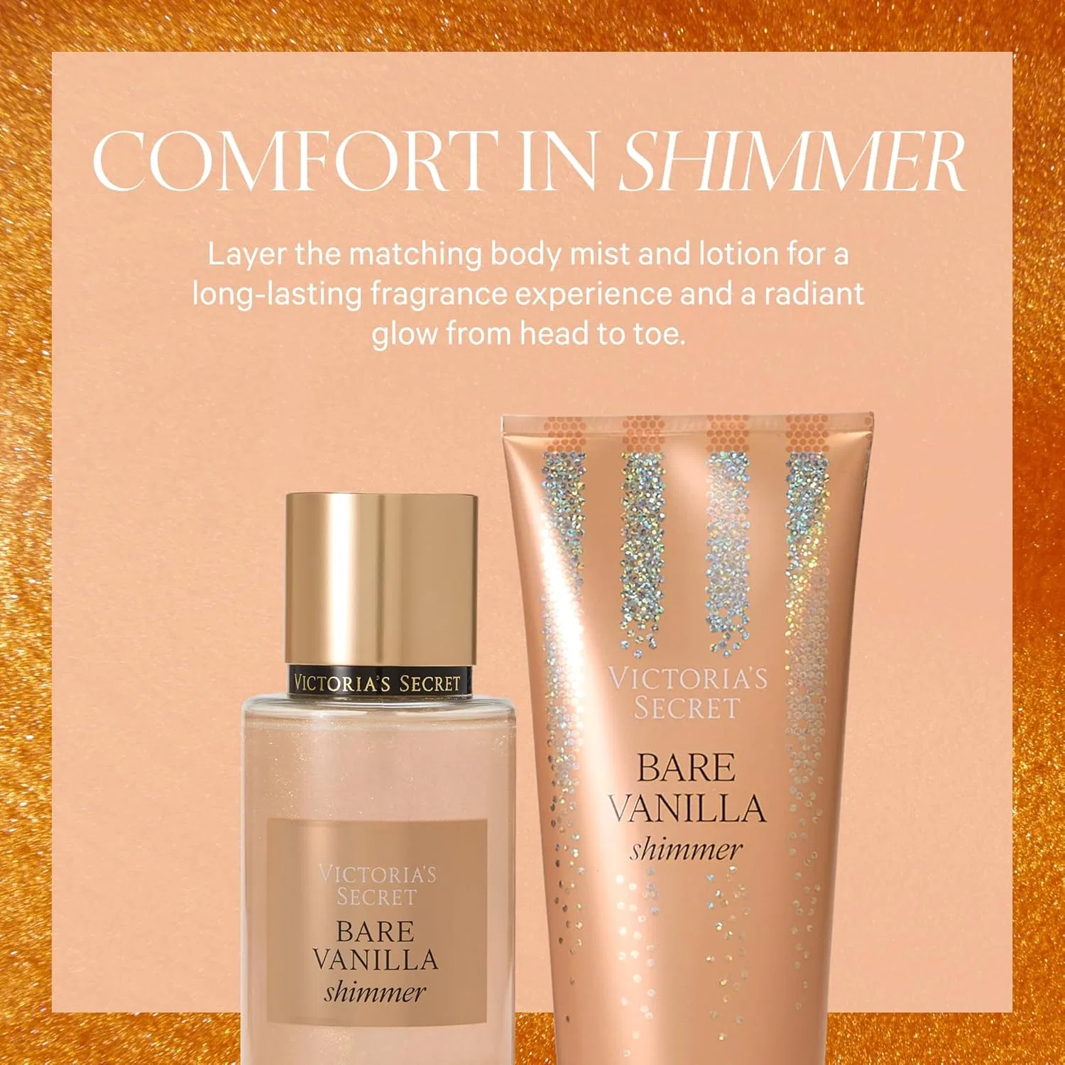 Лосьон для тела Victoria's Secret Bare Vanilla Shi ммer, 236 мл — фото 4