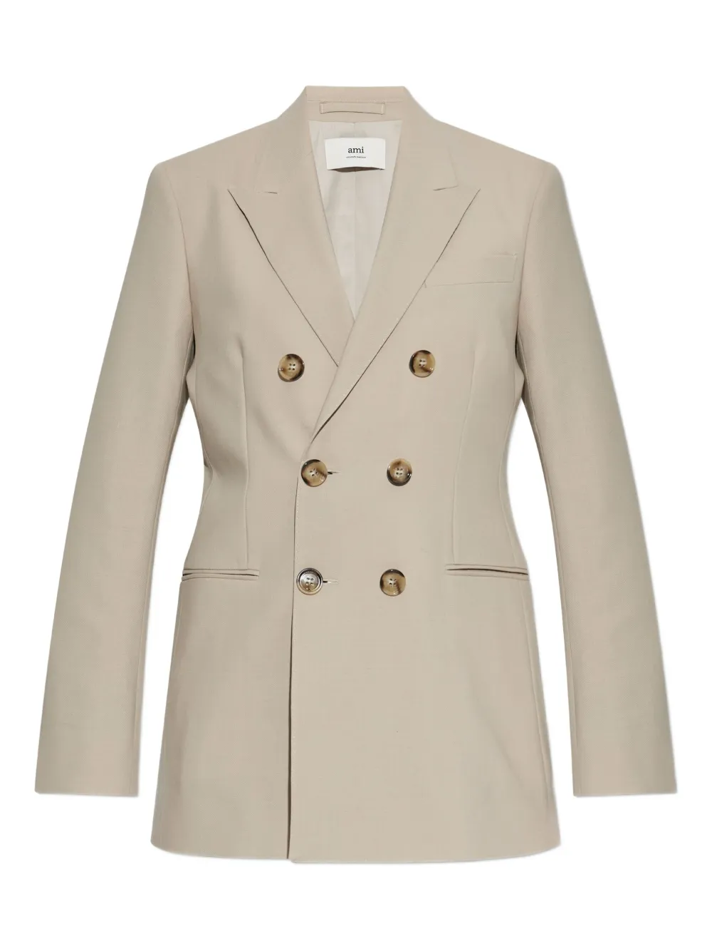 

Двубортный пиджак Ami Paris, нейтральный
