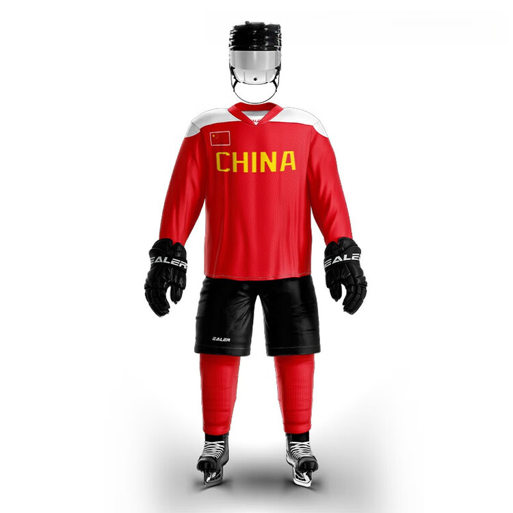 

He Jiagong ZKHE New I модель тренировочная форма для хоккея с шайбой для детских и юношеских команд, соревновательная футболка, внешний слой поддержки, стиль 3 (верх), M универсальный размер