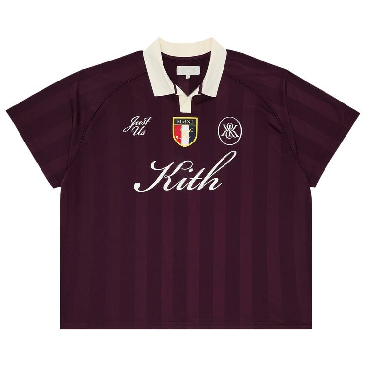 

Джерси Kith Shadow Stripe Marcel Soccer Jersey Rave, красный