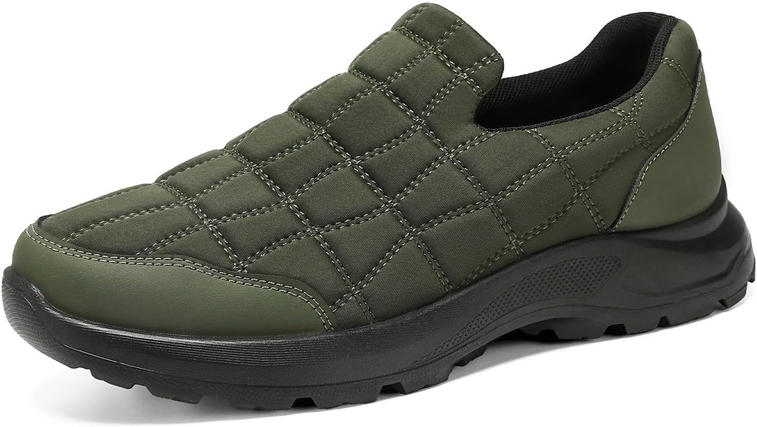 

Мужские повседневные слипоны с комфортной мягкой подошвой, легкие и дышащие кроссовки для ходьбы, модные лоферы Generic, зеленый