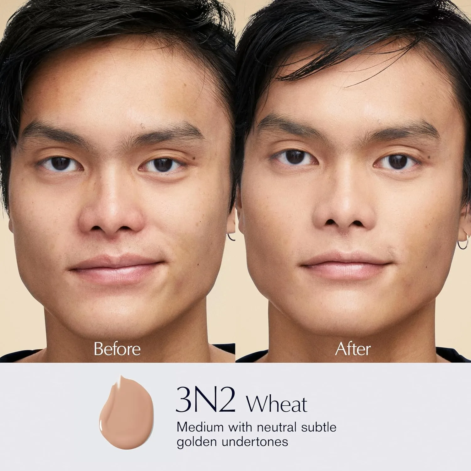 Увлажняющая тональная основа Estée Lauder Futurist Hydra Rescue с SPF 45 для 12-часового сияния, 35 мл., 3N2 Wheat - Medium with neutral subtle golden undertones — фото 2