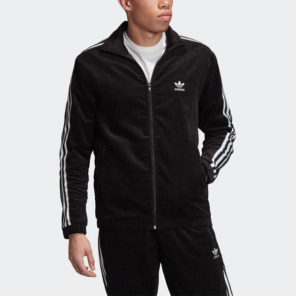 Куртка adidas originals Cord corduroy Zipper Jacket Black, черный — фото 3