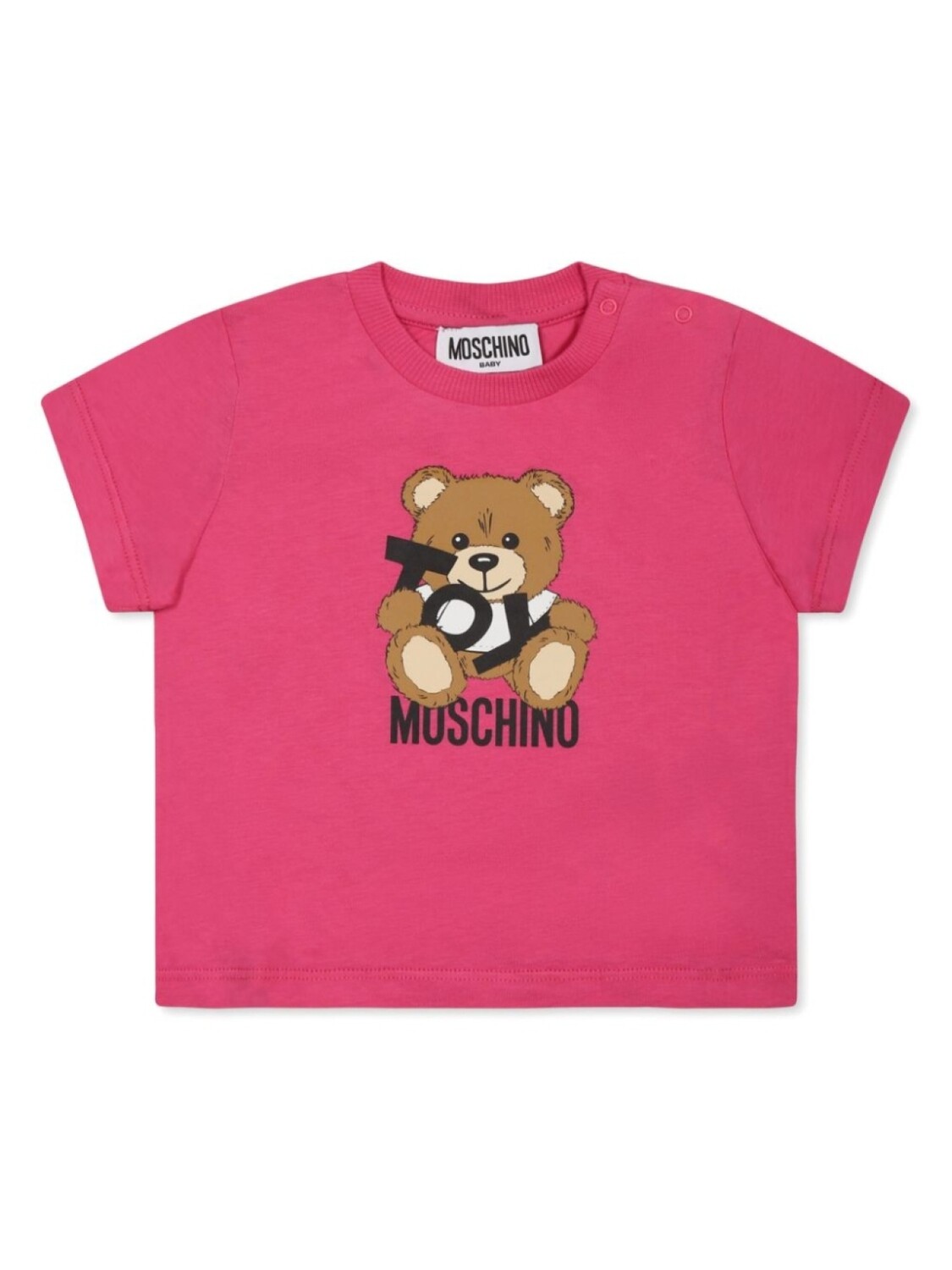 

Moschino Kids футболка с принтом, розовый