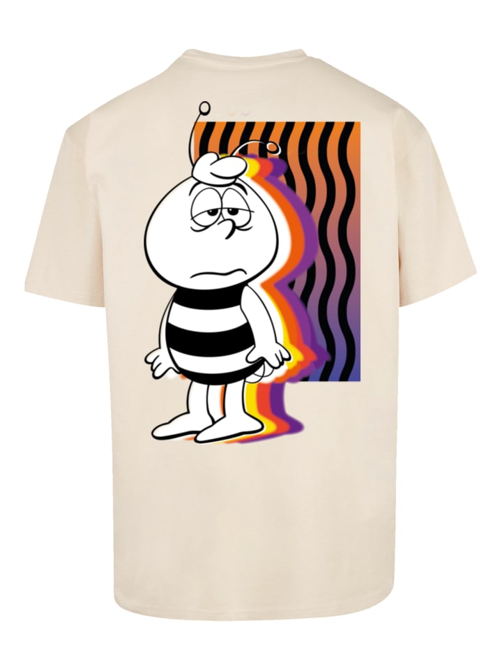 

Футболка большого размера Пчелка Майя Вилли Волны на песке F4NT4STIC