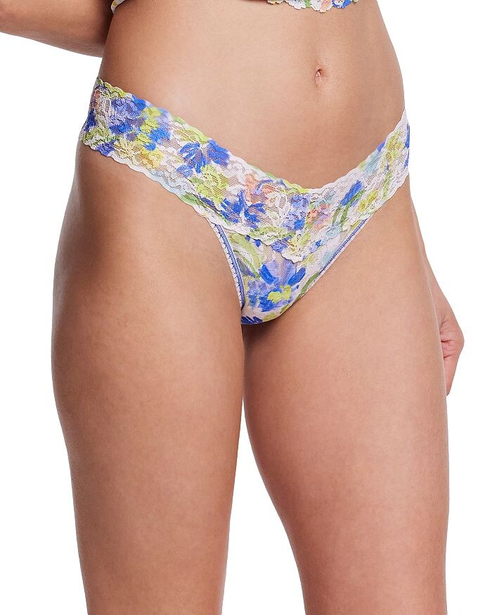 

Hanky ​​Panky кружевные стринги с низкой посадкой и принтом Hanky Panky, мультиколор