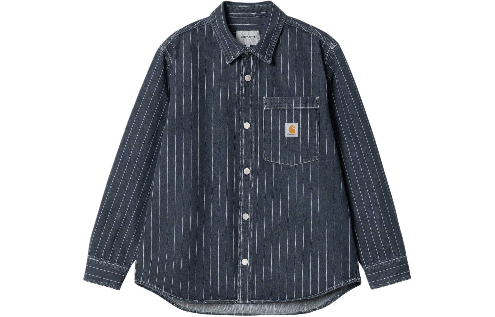 

Carhartt WIP Джинсовая куртка в полоску, Dark Blue