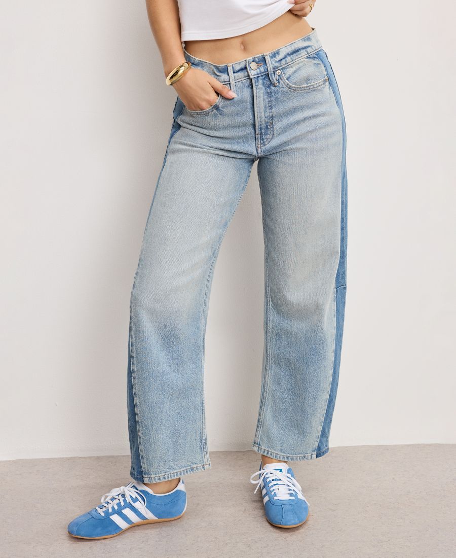 

Женские джинсы Good Standard со средней посадкой, стандартного и большого размера Good American, Indigo932