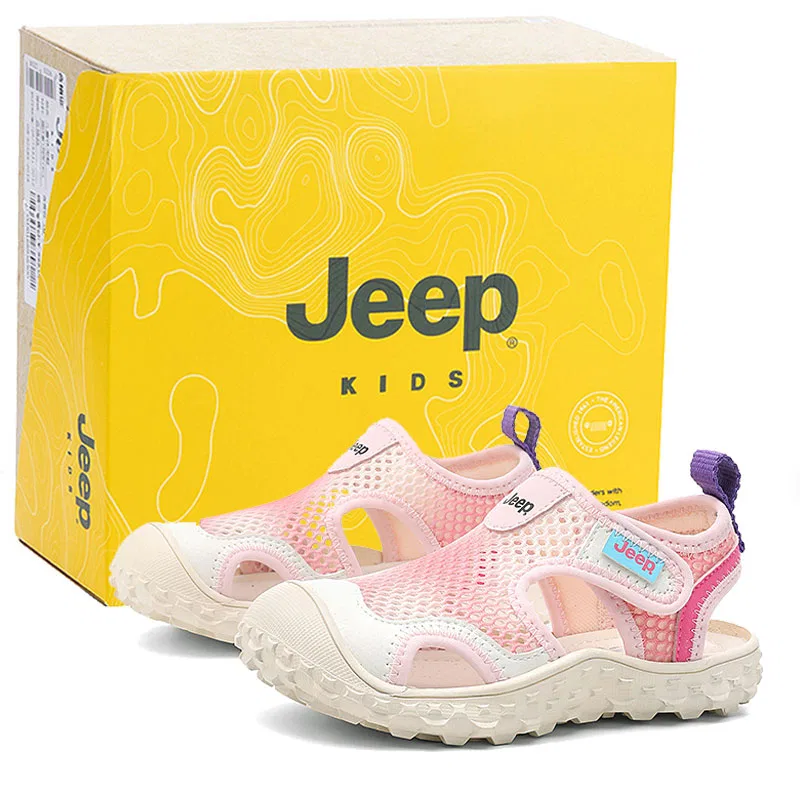 Детские сандалии slip resistant anti kick Jeep, Candy Pink/Purple — фото 3