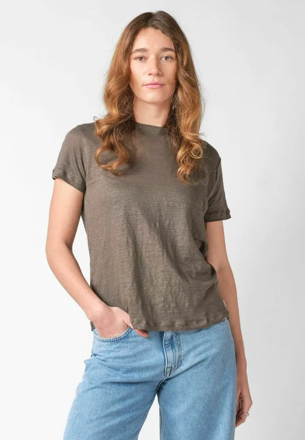 

Базовая футболка rikke Klitmøller Collective, Taupe, Коричневый, Базовая футболка rikke Klitmøller Collective, Taupe