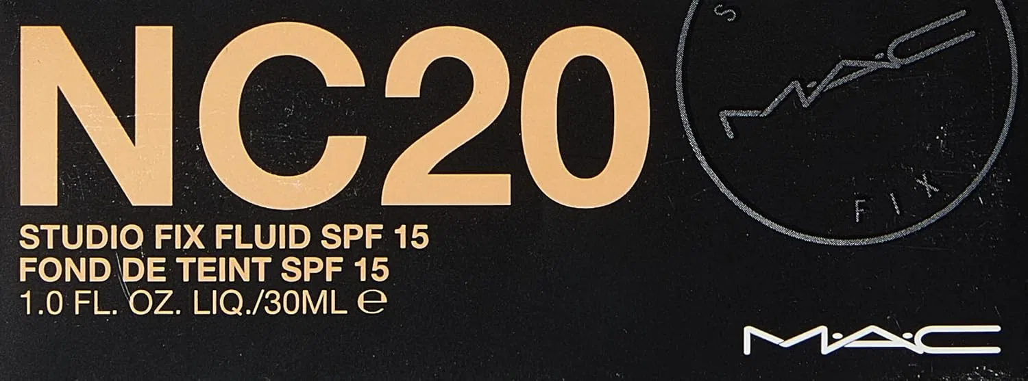 Тональное средство Studio Fix Fluid SPF15 Mac 30ml NC20 — фото 4