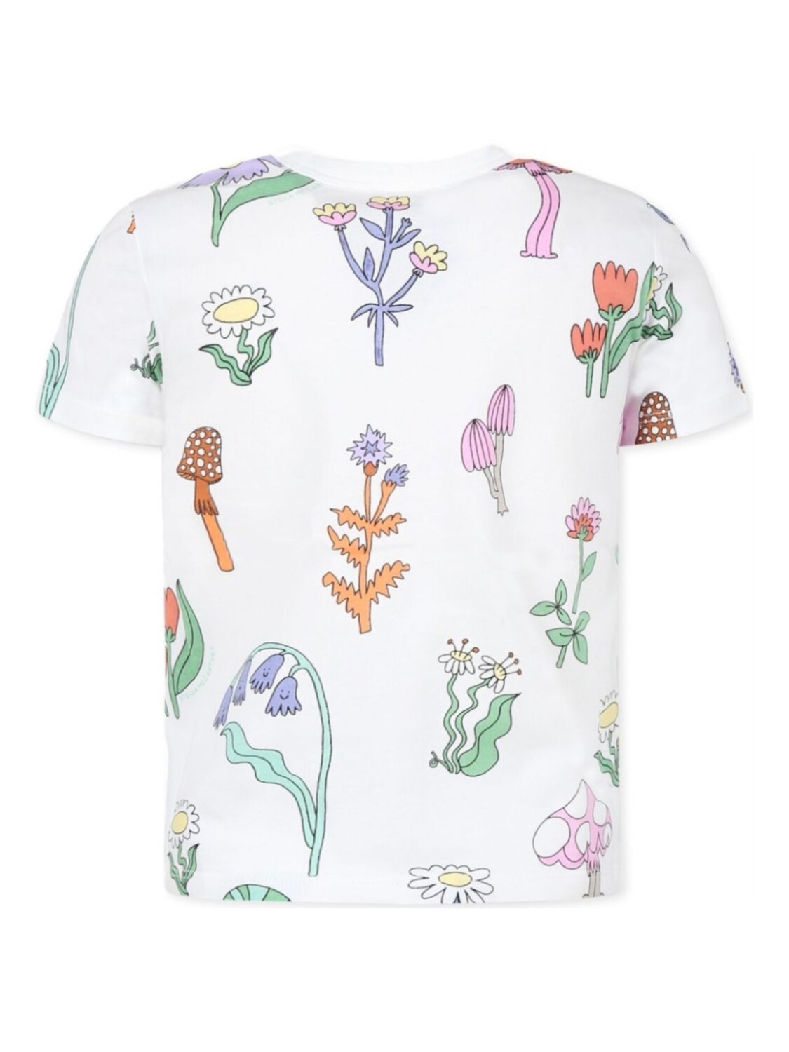 Футболка с принтом в стиле иллюстрации Stella McCartney Kids, белый — фото 2