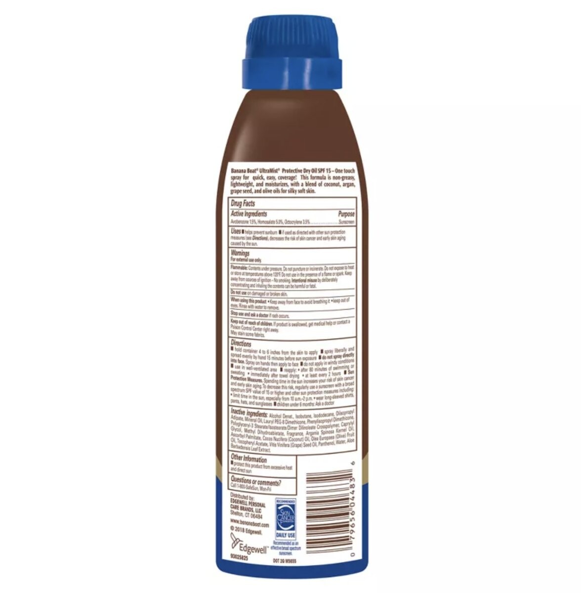 Сухой спрей с солнцезащитным фильтр SPF 15 Banana Boat — фото 2